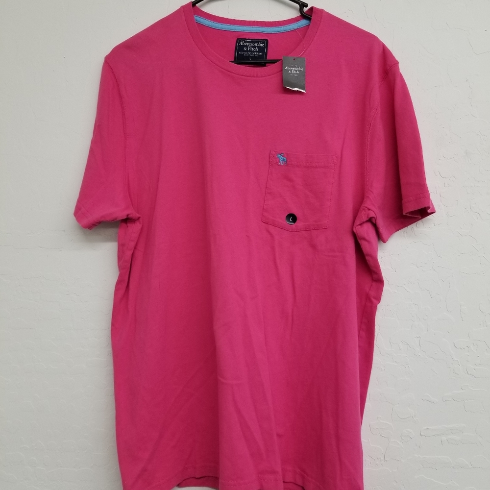 Abercrombie pink t shirt large